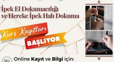 Bursa'da İpek halı ve kumaş el dokuma kursları başlıyor