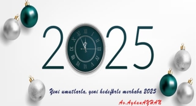 Av. Aydan AYHAN'dan yeni yıl mesajı