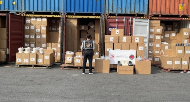 Ticaret Bakanlığı gümrükte Dev operasyon yaptı:8.1 milyar türk lirası değerinde kaçak eşya ele geçirildi
